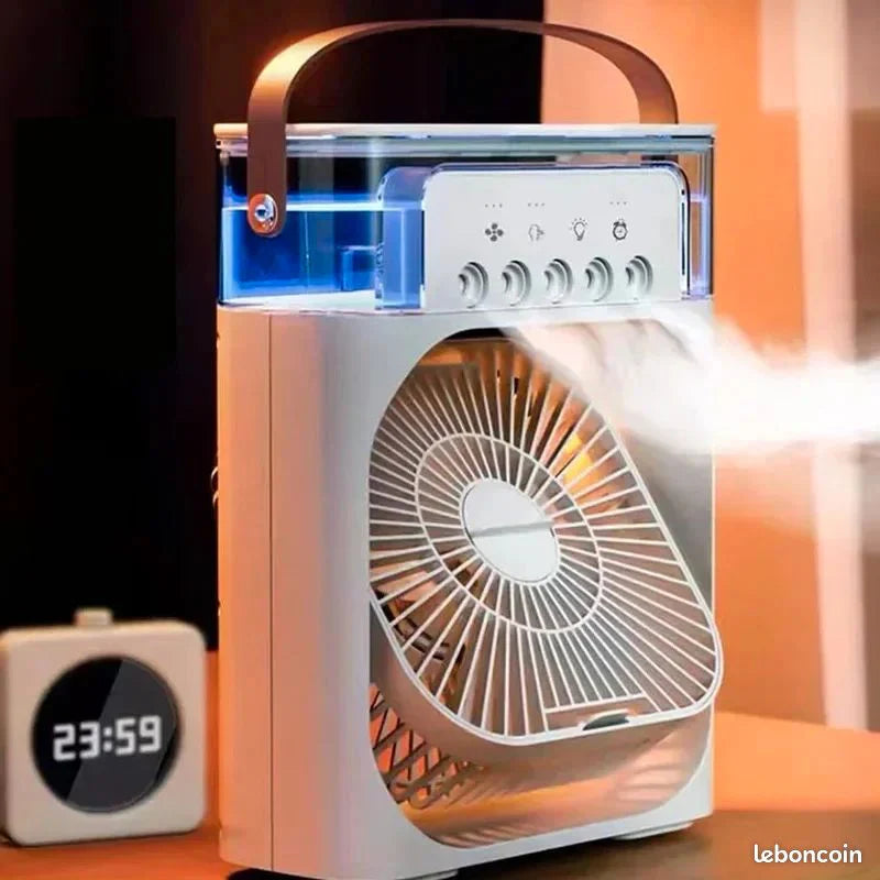 مروحة التبريد المحمولة 5 en 1