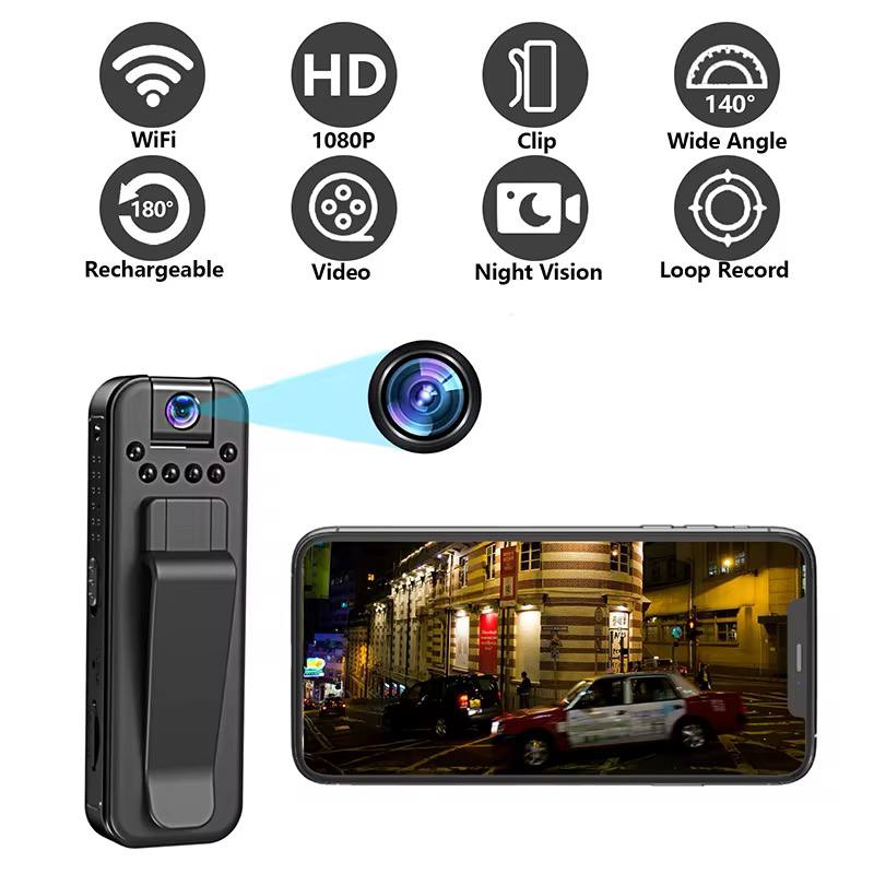 mini camera portable wifi + cart sd original